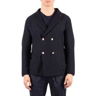 Paoloni Blazers, male, Blue, Size: 2XL Blazer