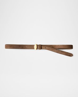 Veronica Beard Dash Suede Belt