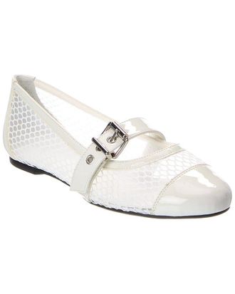 Schutz Hanna Mesh & Patent Ballet Flat