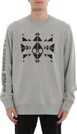Moose Knuckles Trippy Logo Sweatshirt In Grey