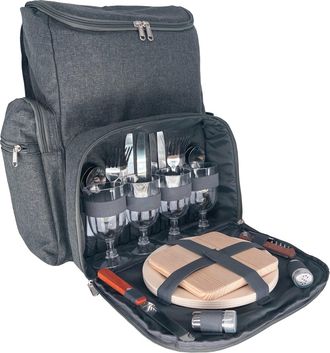 Les Jardins de la Comtesse Mochila de picnic Escapade gris para 4 personas