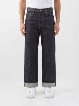 Represent Jeans a gamba larga Represent in denim di cotone