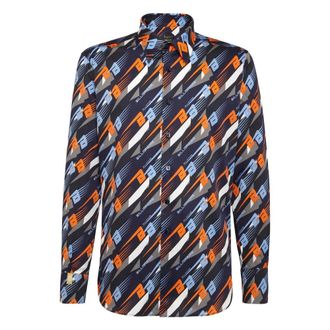Billionaire Boys Club Shirt Slim Fit Racing - Heren - Casual Overhemden - Veelkleurig - XS - Katoen - Overhemden