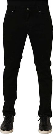 Dolce & Gabbana Heren, Jeans, Zwart, Maat: M
