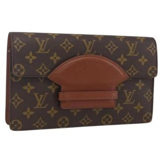 Louis Vuitton Pre-owned Clutches, female, Brown, Size: ONE SIZE Pre-owned Vintage Canvas Clutch