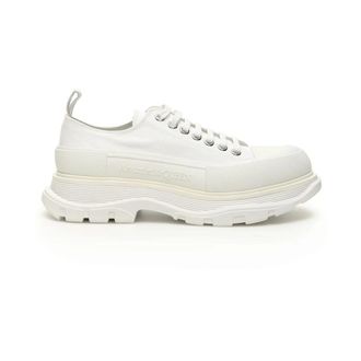 Alexander McQueen Zapatillas de Lona con Suela Oversize - Shoes - Mujer - Blanco - 40 EU