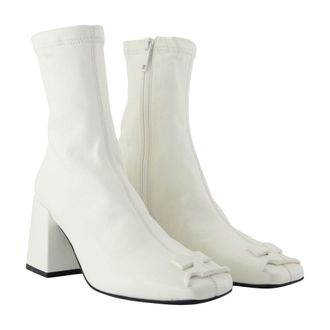 Courr&egrave;ges Womens Reedition Ankle Boot White Calfskin