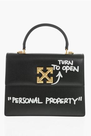 Off-white Leather Handbag JITNEY with Gold-Effect Closure size One Size