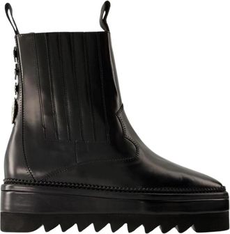 Toga Archives Aj 1311 Platform Chelsea Boots - Dames - Chelseaboots - Zwart - 36 EU - Leer - Schoenen