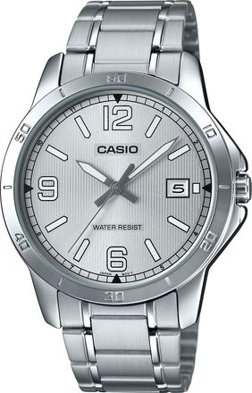 Casio Mens Silver Dial Stainless Steel Bracelet Watch - LTP-V004D-7B2UDF