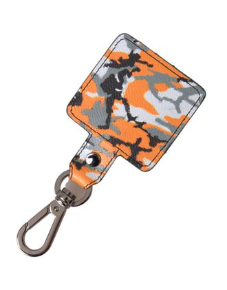 Dolce & Gabbana Multicolor Camouflage Print Leather Metal Airpods Case Accessory