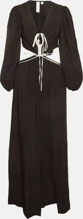 Jonathan Simkhai Jonathan Simkhai Black Cotton Cut Out Maxi Dress