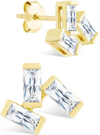 Sterling Forever Sterling Silver Macy CZ Studs