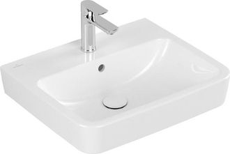 Villeroy & Boch O.novo wastafel - 55x46cm - met overloop 1 kraangat wit