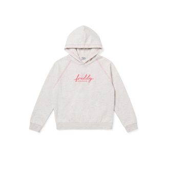 Freddy Felpa Comfort M&eacute;lange da Donna con Cappuccio e Ricamo Fluo
