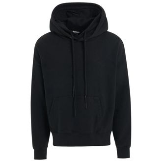 Palm Angels Mens Patched Stars Black Vintage Hoodie - Size X-Large