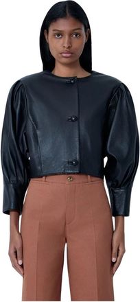 Chlo&eacute; Dames, Jassen, Zwart, Maat: XS Leer