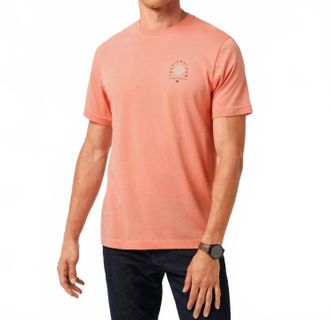 Travis Mathew Deco Short Sleeve Tee In Terracotta
