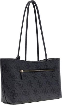 Guess Womens Tote Coal Logo Polyurethane Tote-bags