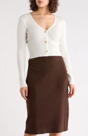 Tart Myka V-Neck Crop Cardigan in Coconut Milk at Nordstrom Rack, Size X-Small