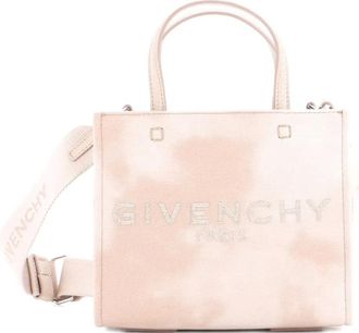 Givenchy Borsa tote mini in tela con logo - Toni neutri