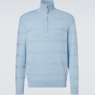 Allude Cotton and cashmere turtleneck sweater