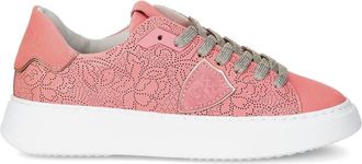 Philippe Model Temple Tennis Sneakers - Dames - Sneakers - Roze - 37 EU - Leer - Schoenen