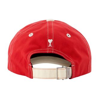 Ami Unisex Ami Cap - Paris Cotton Red Accessories Hats