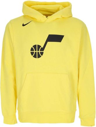 Nike Utah Jazz Hoodie - Heren - Sportshirts - Geel - 2XL - Katoen - Fitness