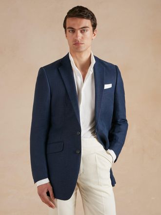 Oliver Brown Eaton Jacket Mockleno Wool - Navy