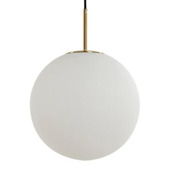 Light & Living L&aacute;mpara Colgante - Medina - Blanco - Vidrio - &Oslash; - Light&living