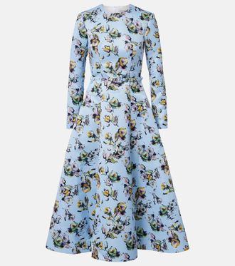 Emilia Wickstead Vestido midi Capucine floral
