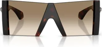 Versace 137mm Square Sunglasses in Havana/yellow Gradient Brown at Nordstrom