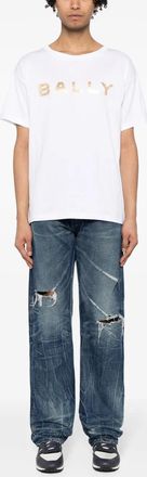 Bally Mens White Cotton T-shirts And Polos - Size X-Small