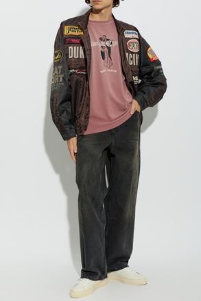 Duke and Dexter Printed T-shirt, Mens, Pink