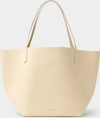 Mansur Gavriel Womens Everyday chocolate grained leather XL tote bag