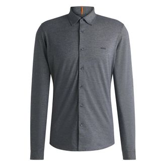 HUGO BOSS Orange-Hemd - Heren - Casual Overhemden - Blauw - 2XL - Overhemden