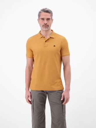 Lerros Poloshirt LERROS Poloshirt, COOL & DRY und Logo-Stitch, Herren, Gr. XXL, dull peach, 60% Baumwolle, 40% Polyester, ohne Ausschnitt, Shirts Poloshirt, 