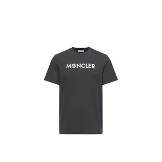 Moncler Moncler Logo Cotton T-shirt, Men, Blue, Size: 3xl