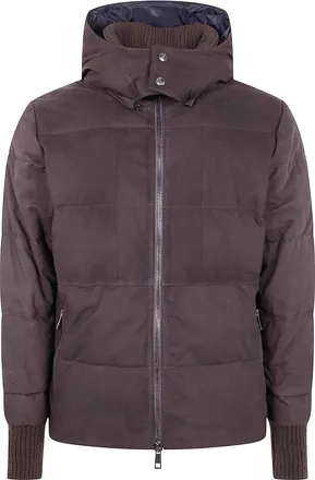 Giorgio Brato Nabuck Leather Padded Jacket