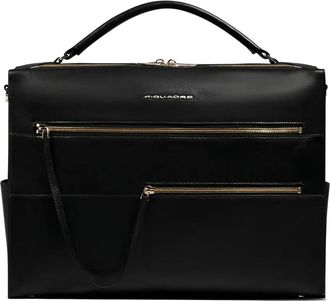 Piquadro Laptoptas met handgreep - Zwart