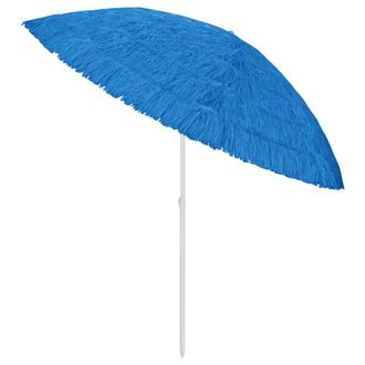 Berkfield Home Hawaii Beach Umbrella Blue 300 cm