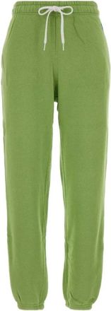 Polo Ralph Lauren Cotton Blend Joggers - Dames - Sweatpants - Groen - M - Katoen - Broeken