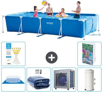 Intex Piscina Con Estructura Rectangular - 450x220x84 Cm - 7-piezas S104