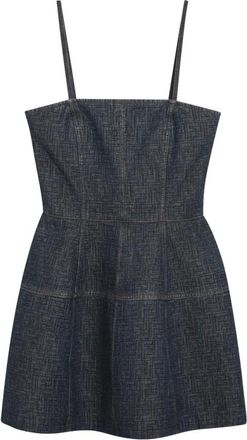 Fendi Short Dresses, female, Blue, Size: XS Short Bustier Dress
