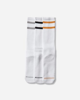 Neighborhood Classic 3-Pack Socks White