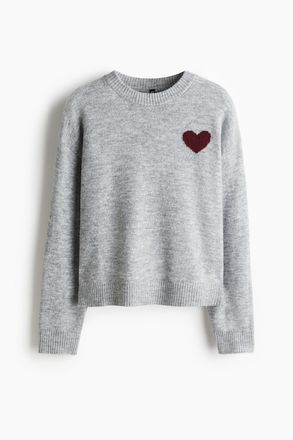 H&M Pullover mit Motiv - Grau