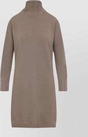 Fabiana Filippi knit midi dress ribbed turtle-neck