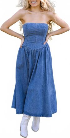 Mustard Seed Cheryl Dress In Blue