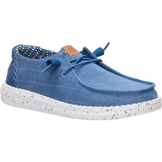 HeyDude Wendy Chambray Textiel Vrouwen Ensign Blauwe Loafers